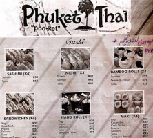 Phuket Thai menu