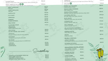 The Feather Hill Boutique menu