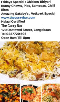 The Curry In Langebaan food