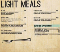 The Diner menu