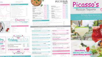 Picasso's Mexican Taqueria menu