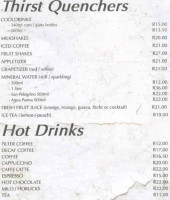 Vera Vita menu