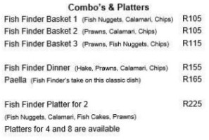 Fish Finder menu