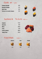 Sushiwan menu