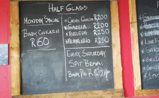 Half Glass Fish Grill menu