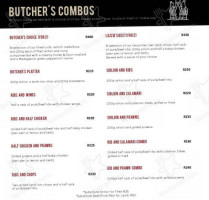 Butcher Boys Umhlanga menu