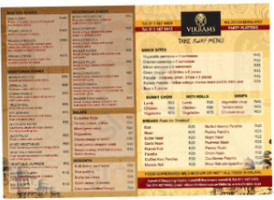 Vikrams menu