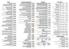 Akhalz Fast Foods menu