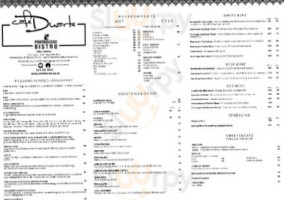 Cafe Duarte menu