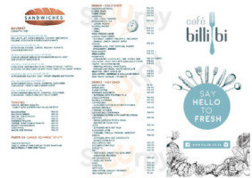 Billi B menu