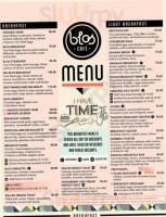 Blos Cafe menu