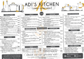 Adi's Kitchen menu