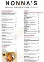 Nonna’s Italian Kitchen menu