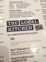 The Local Kitchen Co menu