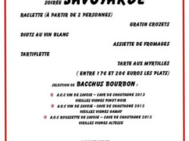 L'ardoise D'odile menu