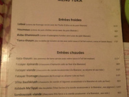 Yüka Tunis menu