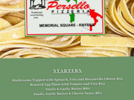 Persello Pizzeria food