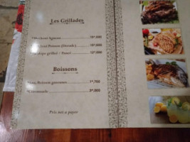 Le Petit Bateau menu