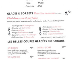 Le Paradis Du Fruit menu