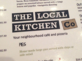 The Local Kitchen Co menu