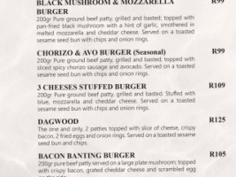 Angus Grill menu