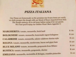 La Trattoria Stanford menu