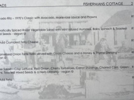 Fishermans Cottage menu