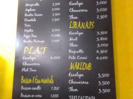 Taxipizza menu