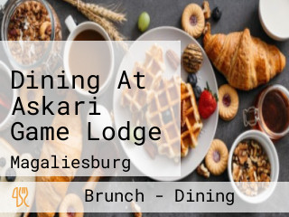 Dining At Askari Game Lodge