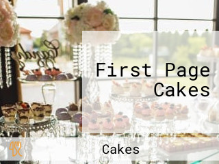 First Page Cakes