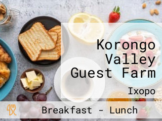 Korongo Valley Guest Farm