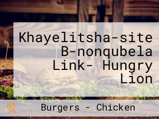 Khayelitsha-site B-nonqubela Link- Hungry Lion