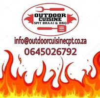 Outdoor Cuisine Succulent Halaal Lamb Spit Braais